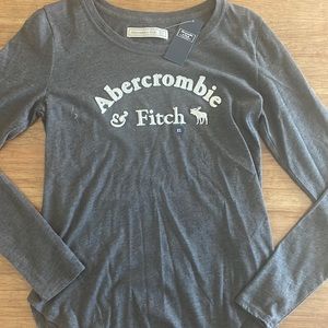 Grey Abercrombie and Fitch long sleeve size XS